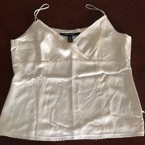 Ellen Tracy Cream Silk Camisole 10P